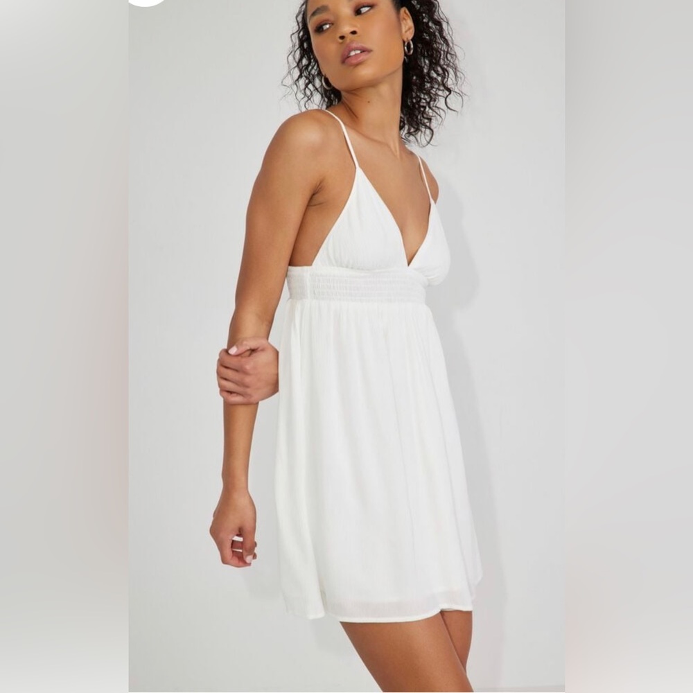 Garage White Mini Dress